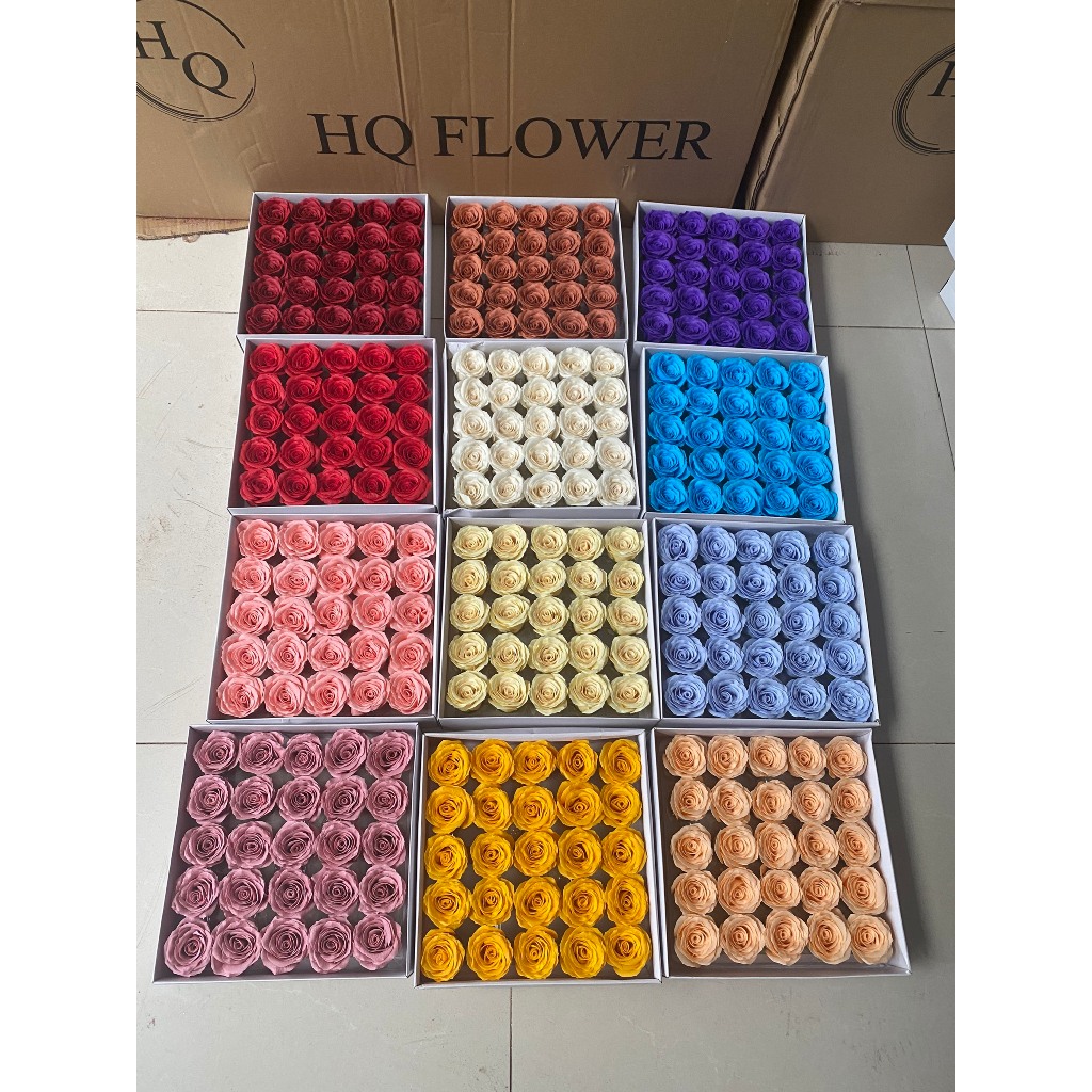 Hoa Hồng Sáp Ecuador Hộp 25 Bông