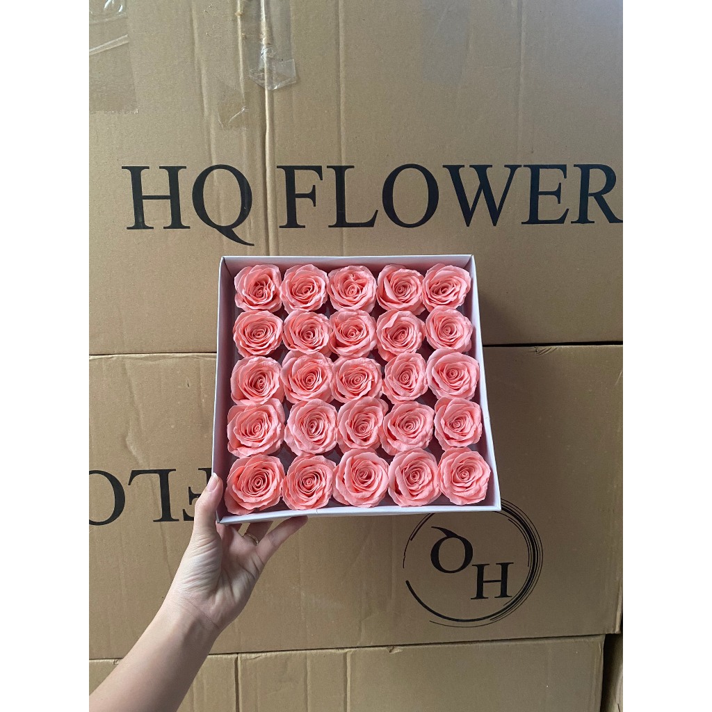Hoa Hồng Sáp Ecuador Hộp 25 Bông