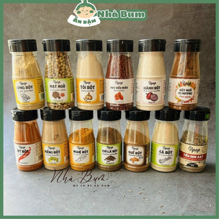 [ Vipep ] Gia vị sạch/tự nhiên Bột hành tỏi ớt quế nghệ cà ri cari gừng sả ngũ vị cho bé/gia đình- Nhà Bum