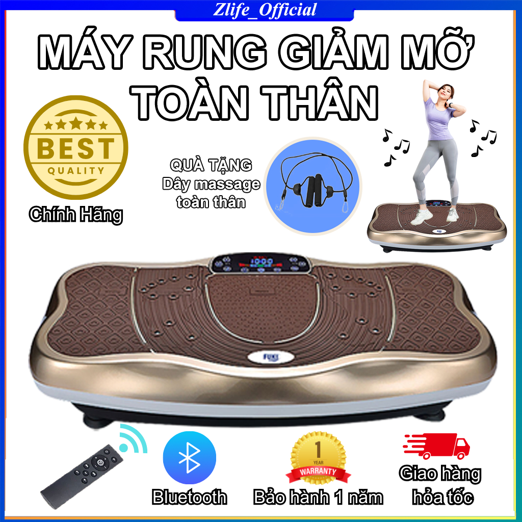 Máy Rung Giảm Mỡ Bụng Toàn Thân - Máy Rung Tập Thể Dục Giảm Béo Toàn Thân Tăng Cường Sức Khỏe Hiệu Quả Hơn Máy Chạy Bộ