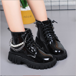 Giày Bốt da cho bé gái từ 3-14 tuổi phong cách hàn quốc - BG260