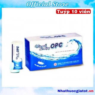 Tuýp 10 viên muối súc miệng opc, tiện dụng mang đi, sử dụng thay nước muối sinh lý