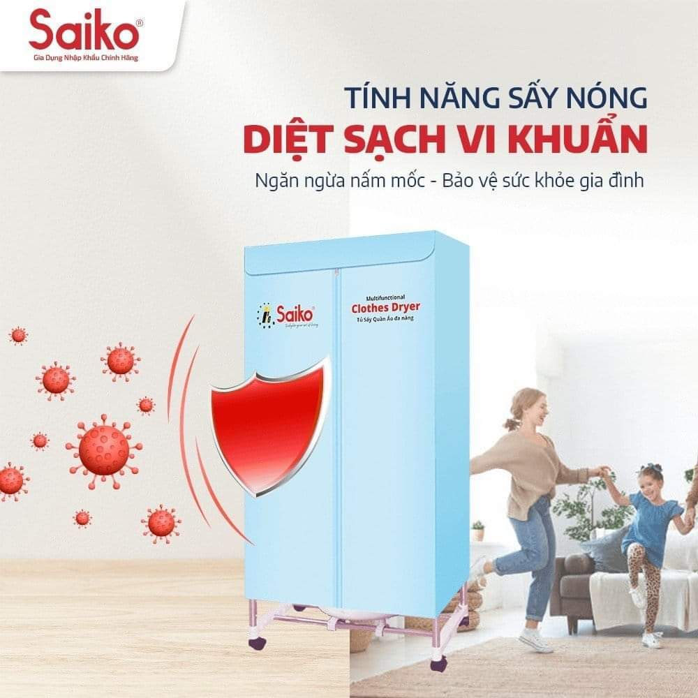 Tủ sấy quần áo Bear 2 tầng chính hãng, Máy sấy quần áo sấy nhanh, công suất 1000W- Bảo Hành 12 tháng