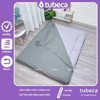 Vỏ Áo bọc nệm topper thun lạnh Ý cao cấp 2 mặt kéo khóa 1m 1m2 1m4 1m6 1m8 Nệm dưới 10cm | TUBECA 05