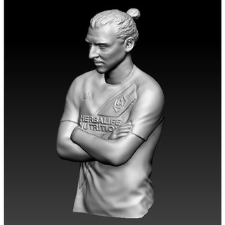 Phôi Mô hình Zlatan Ibrahimovic Bust size 15 cm