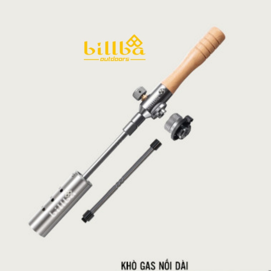 Đầu khò gas nối dài công suất lớn phù hợp với các loại bình ga dùng đi du lịch cắm trại dã ngoại BB4444 Billba Outdoor
