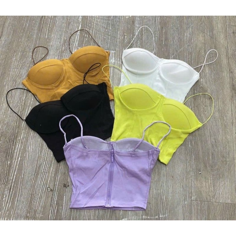 Áo croptop len băng quấn chữ siêu dày dặn dây kéo bạc/vàng chuẩn form hàng cao cấp alohashop91