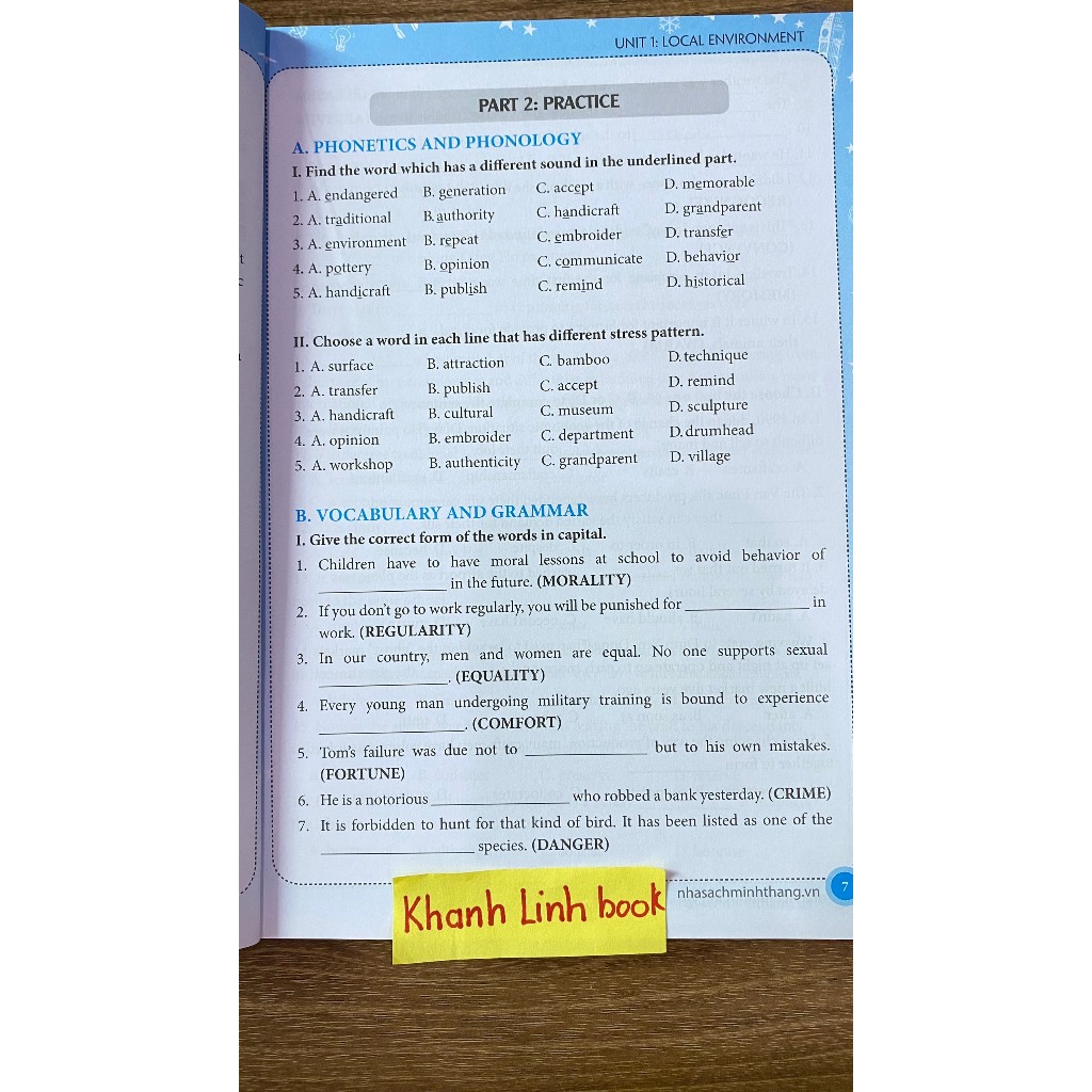 Sách - The Langmaster Bài tập tiếng Anh lớp 9 Có đáp án