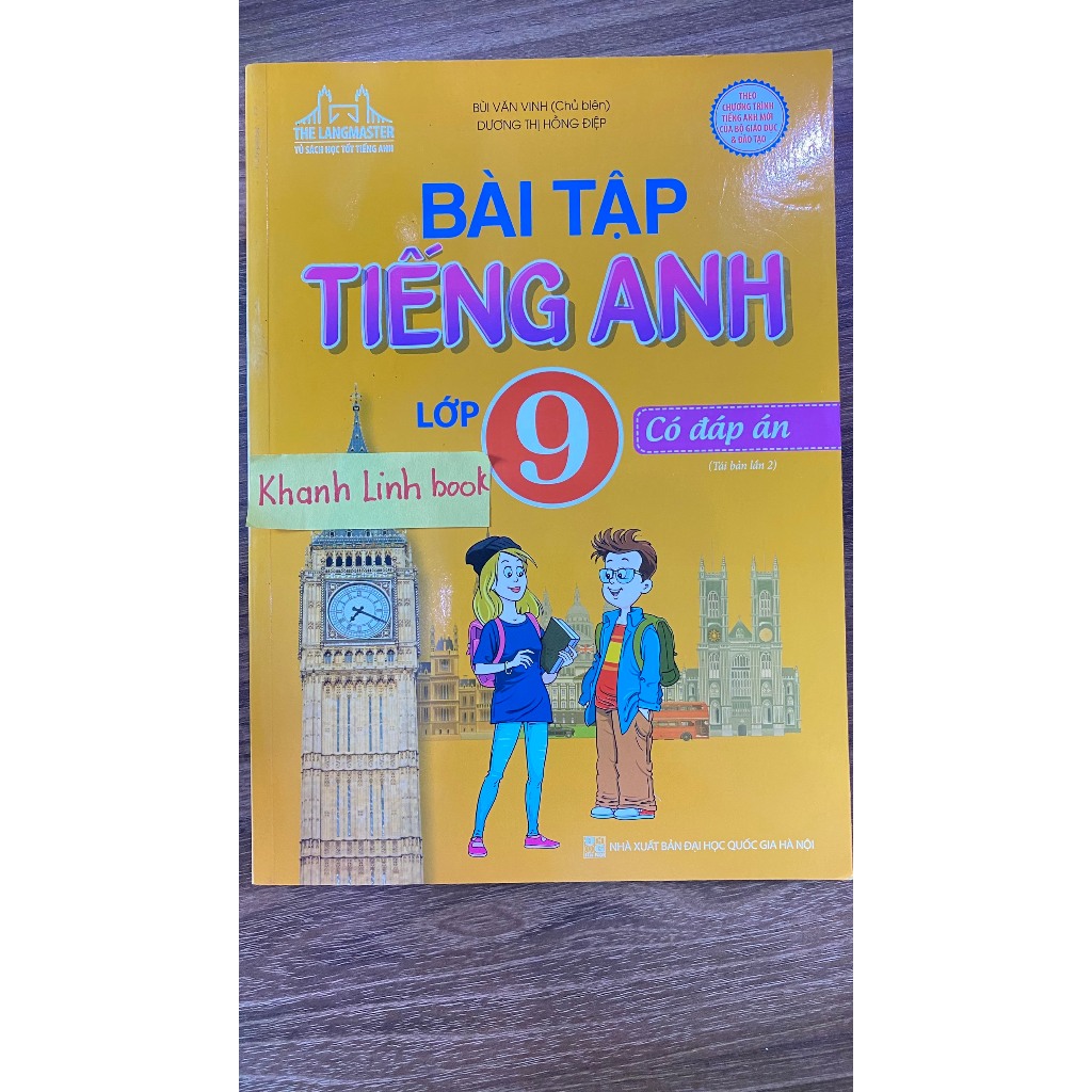 Sách - The Langmaster Bài tập tiếng Anh lớp 9 Có đáp án