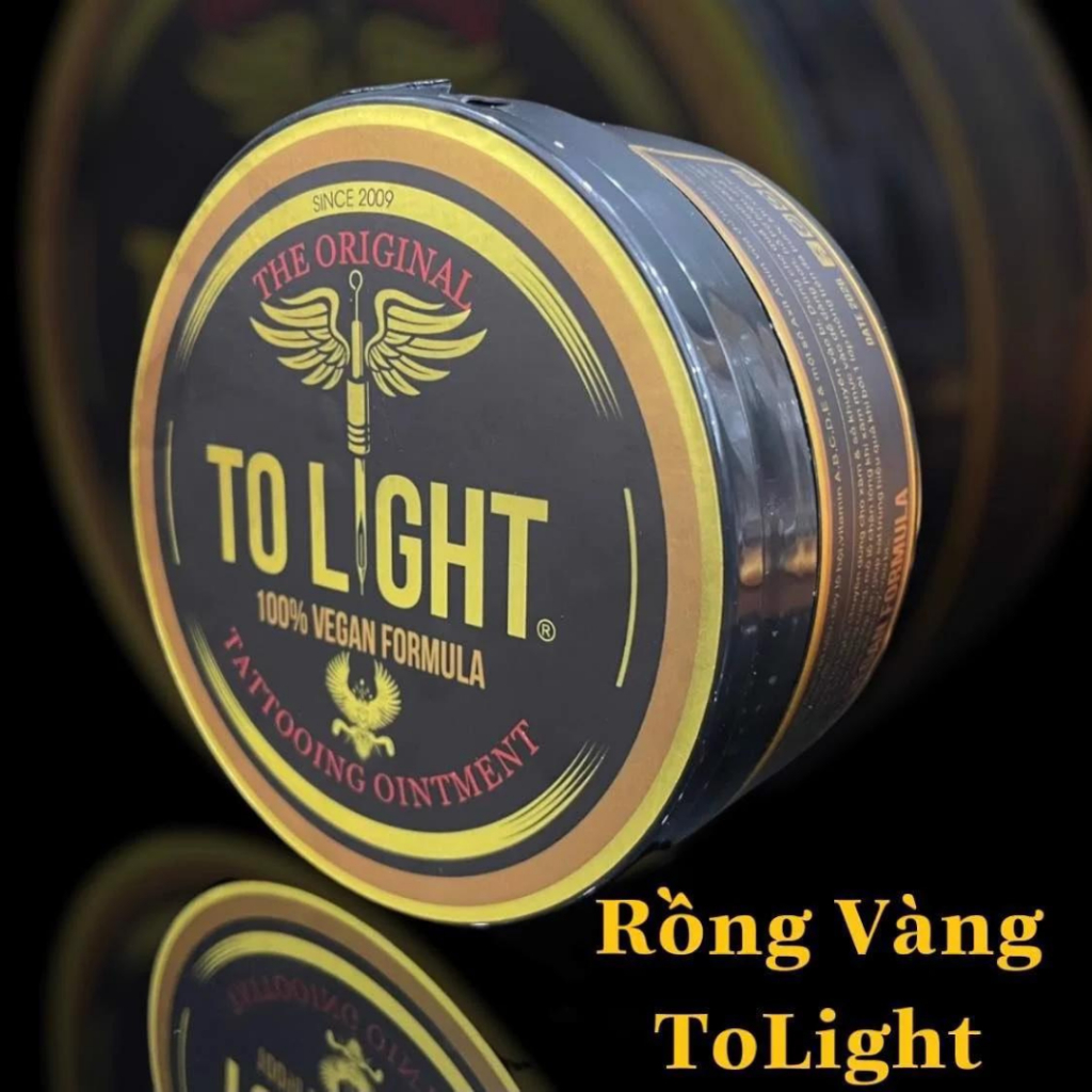 Dưỡng hình xăm Tolight rồng Vàng, Balm Dưỡng Ẩm kích màu sau phun xăm
