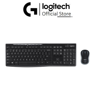 Bàn phím chuột không dây Logitech MK270R kết nối Usb Wireless - Chính hãng