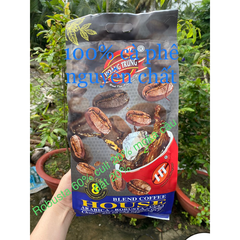 cà phê nguyên chất HOÀNG TRUNG 1kg(100%cà phê)