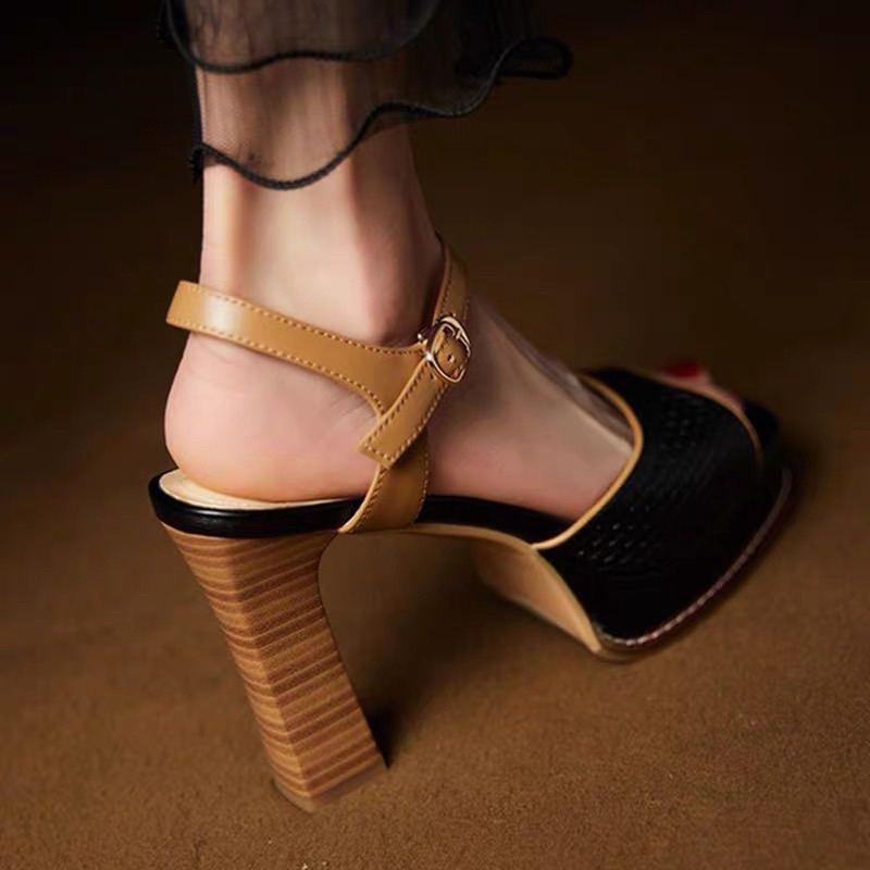 ORDER 🌿 Giày Korea satin đế đúp mũi tròn 12- 15cm 35 -  41