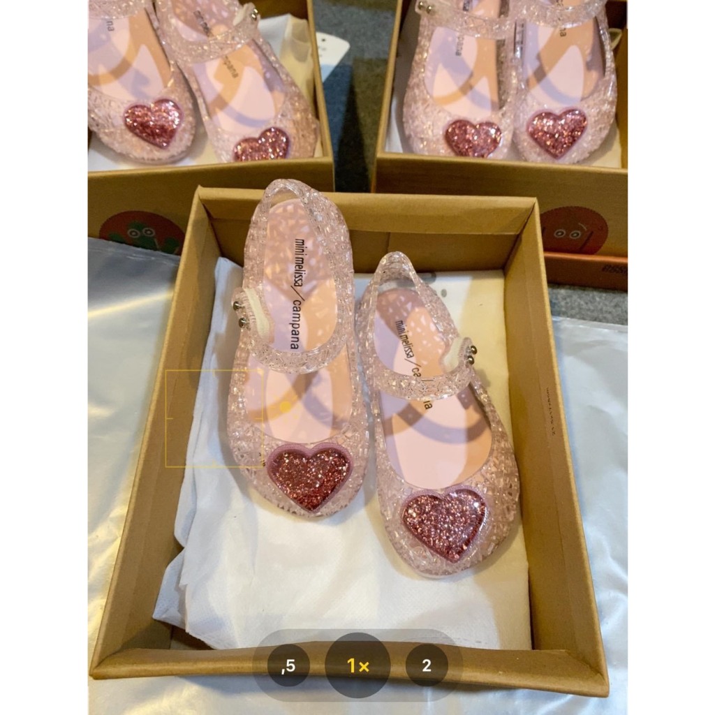 Giày Nhựa Thơm Melissa Trái Tim Hồng