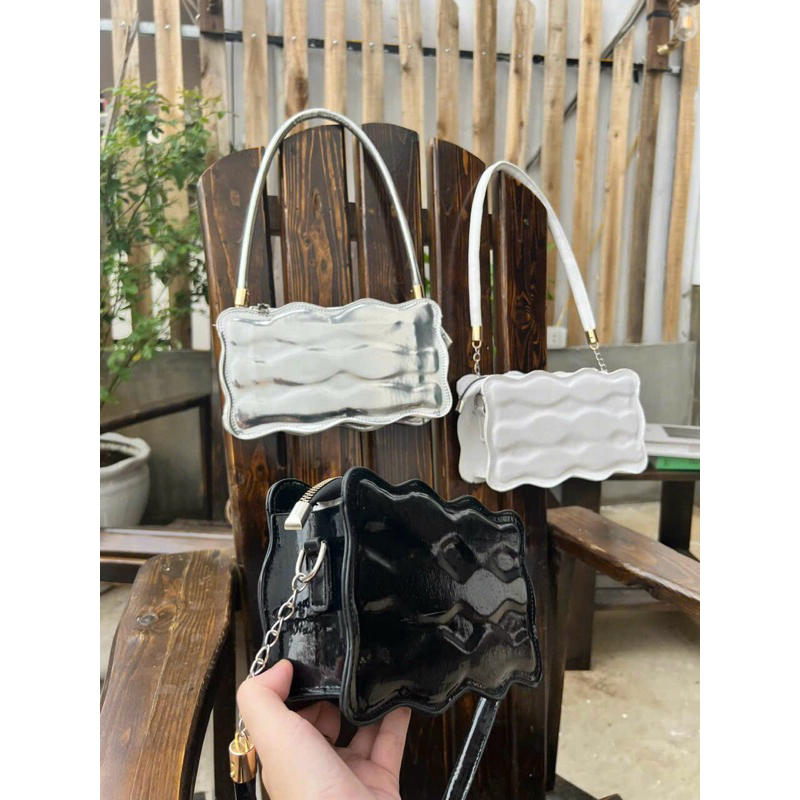 Túi đeo vai hình bánh qui