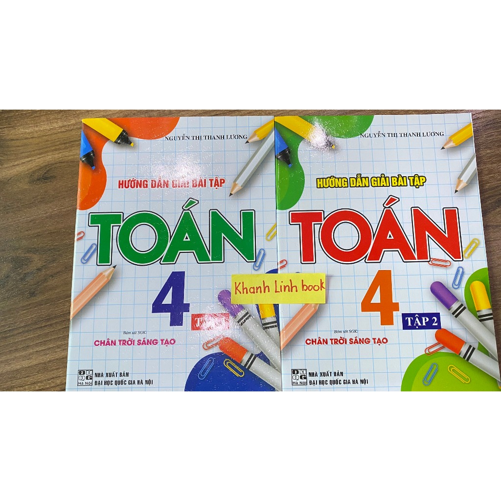 Sách - Combo Hướng Dẫn Giải Bài Tập Toán 4 - Tập 1 + 2