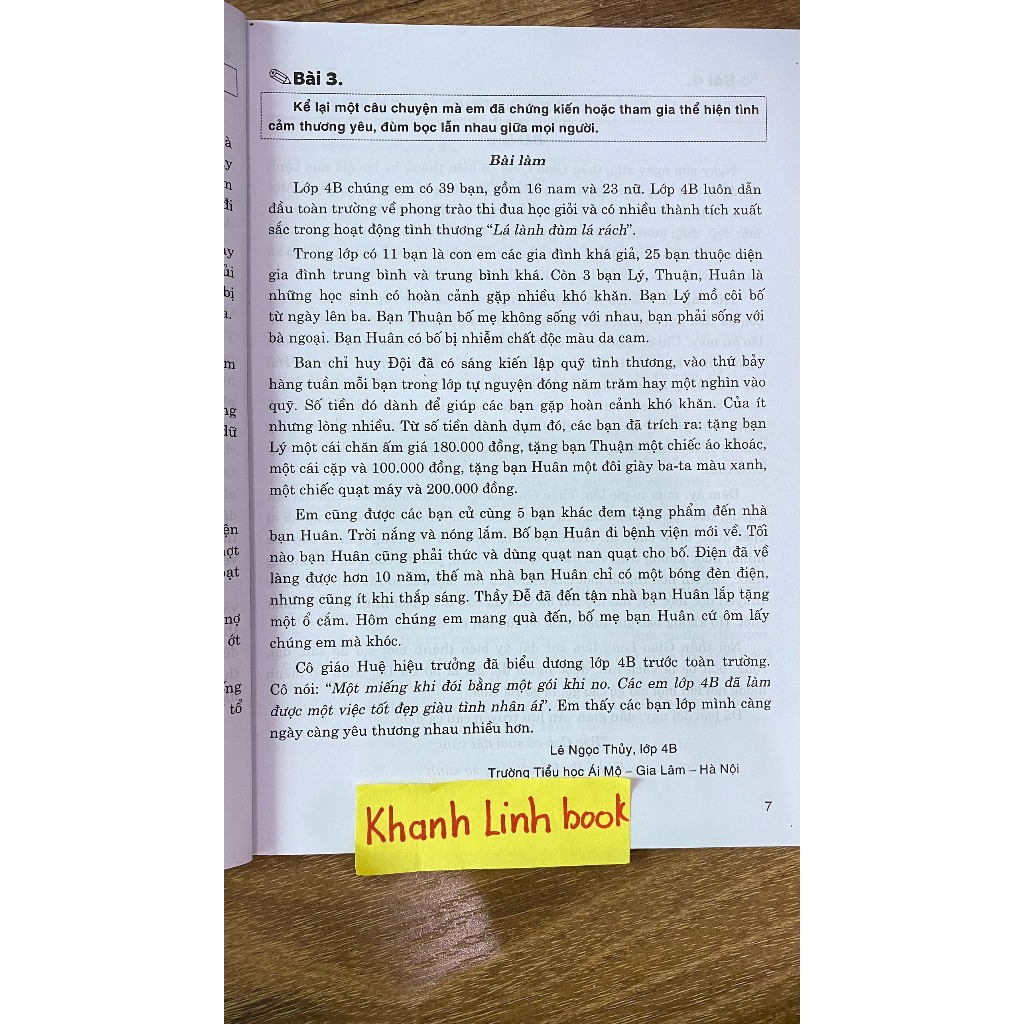 Sách - Những bài văn kể chuyện lớp 4