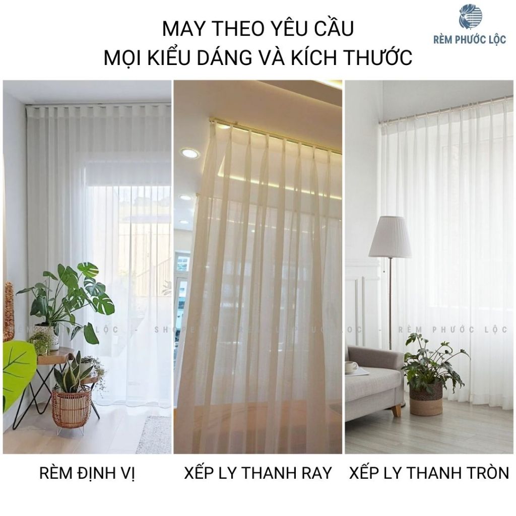 Rèm Voan Trắng - Voan Giọt Mưa - Rèm Spa Cao Cấp - Màn Voan Nhiều Họa Tiết Đẹp Sang Trọng