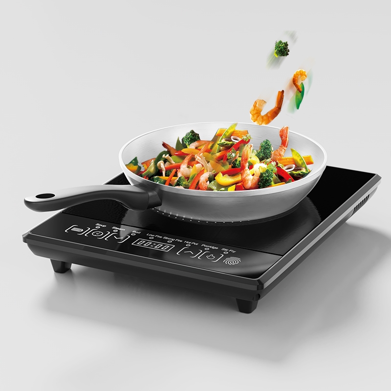 OOKAS Lò điện từ-bếp điện từ - Lò hồng ngoại cảm ứng công suất lớn 2200W - có đồng hồ đếm giờ