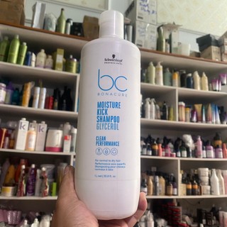 Dầu gội Schwarzkopf BC Moisture Kick Micellar shampoo giữ ẩm tóc khô giòn và xoăn 1000ml