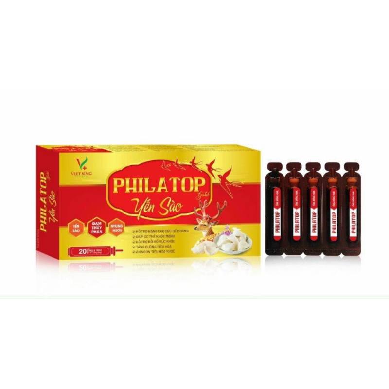 PHILATOP YẾN SÀO GOLD,HỖ TRỢ NÂNG CAO SỨC ĐỀ KHÁNG,ĂN NGON,TIÊU HOÁ TỐT