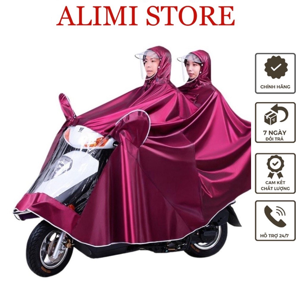 Áo Mưa Phản Quang Có Kính Che Mưa Làm Từ Sợi Vải Dù Cao Cấp, Áo Mưa Cánh Rơi, Áo Mưa Đi Xe MáyTrong Suốt