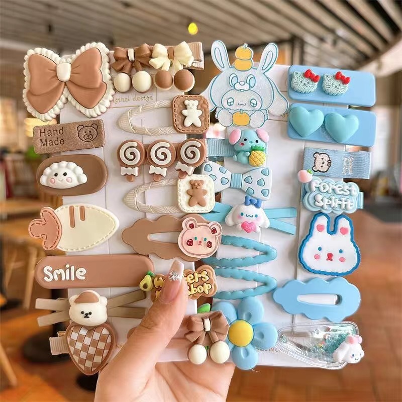 Sét 14 Kẹp Tóc Bé Gái Xinh Xắn Đủ Hình Thù Ngộ Nghĩnh Siêu Dễ Thương, Đáng Yêu