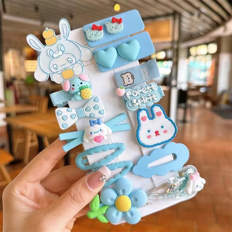 Sét 14 Kẹp Tóc Bé Gái Xinh Xắn Đủ Hình Thù Ngộ Nghĩnh Siêu Dễ Thương, Đáng Yêu