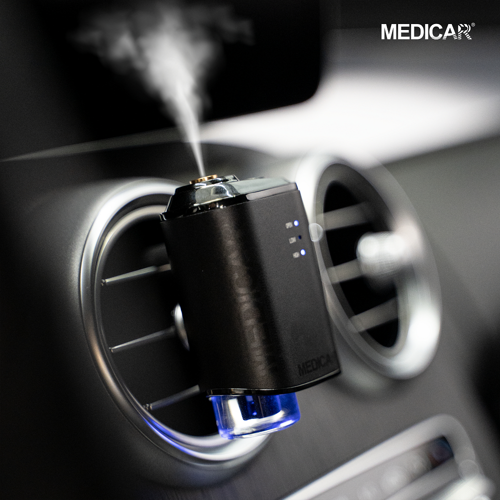 Tinh dầu nước hoa ô tô Medicar an toàn sức khỏe hương Nepal, khử mùi xe hơi, tạo hương thơm sang trọng, chống say xe