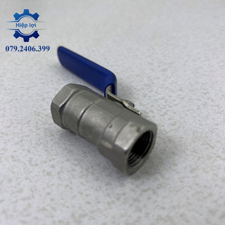 Van bi inox 304 1pc - van khóa nước - van gạt tay inox 304