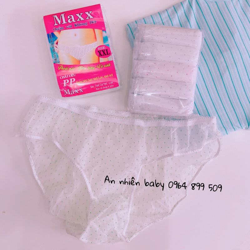 Quần xì giấy cho mẹ-Quần Lót Giấy cho các mẹ sau khi sinh, 1 gói 5 chiếc