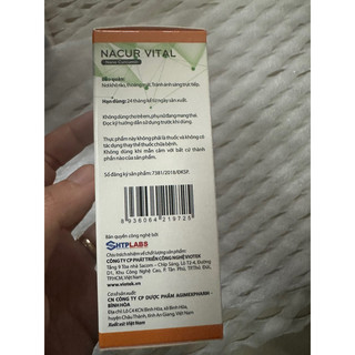 Tinh chất nghệ nước nano curcumin thương hiêu Nacurvital