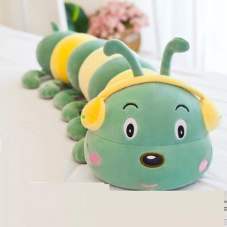 Thú bông gối ôm hình con sâu dễ thương dài 65cm, siêu mềm mại