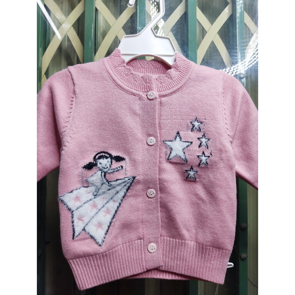 Áo khoác len digan cho bé phong cách Hàn Quốc  từ 4-10kg L2