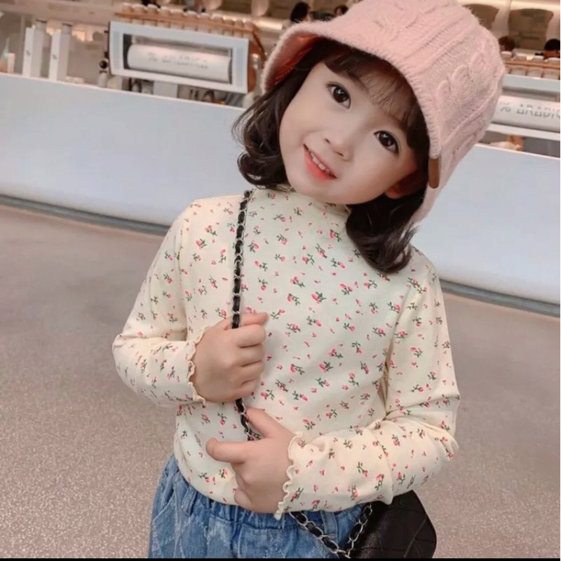 SET 3 ÁO LEN TĂM HOA CHO BÉ