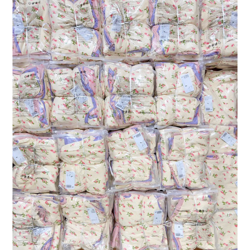 SET 3 ÁO LEN TĂM HOA CHO BÉ