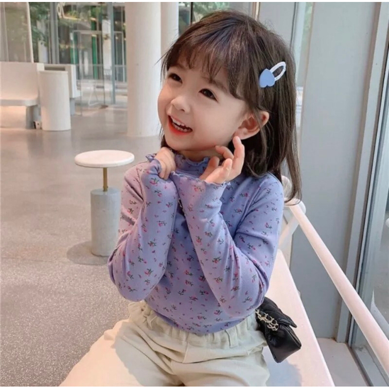 SET 3 ÁO LEN TĂM HOA CHO BÉ