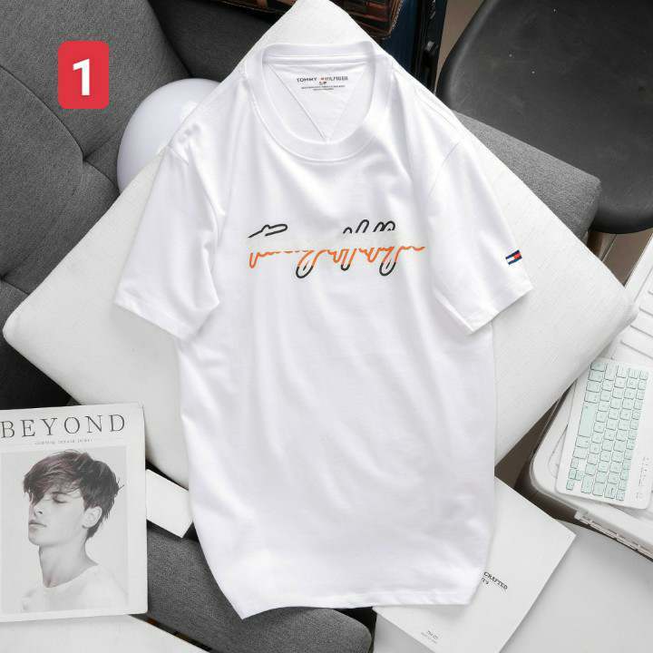 Áo thun TOMY unisex dư xịn đúng 100% cotton - Không chứa nylon