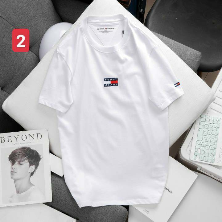 Áo thun TOMY unisex dư xịn đúng 100% cotton - Không chứa nylon