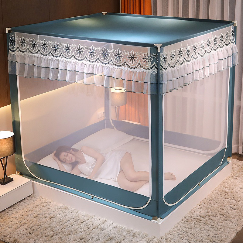 Mùng,màn khung inox không khoan tường. mùng khung đẹp,mùng chống muỗi mùng chống côn trùng, mùng ngủ giường