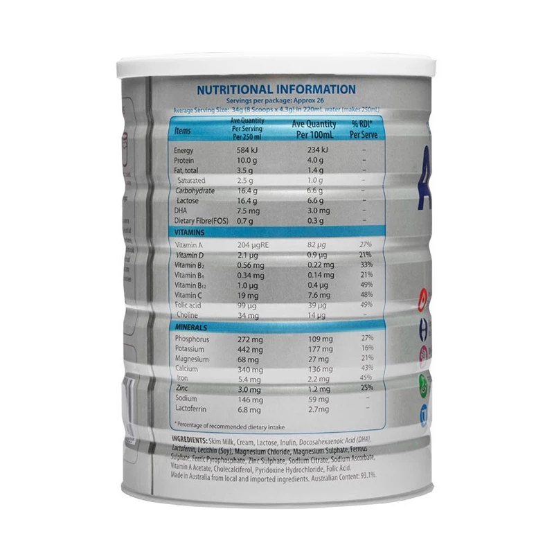 Sữa Agedcare Formula Royal AUSNZ Dành Cho Người Trên 40 Tuổi