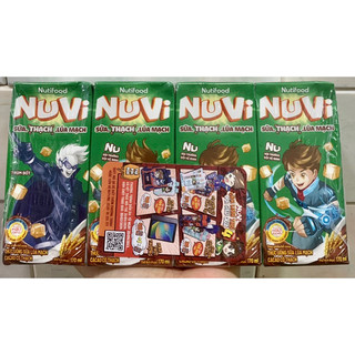 Thùng sữa nuvi thạch lúa mạch 48 hộp 180ml có thẻ quà