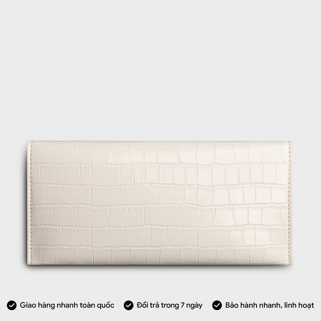 Ví da nữ cầm tay nắp gập hình thang Yuumy Sesand YV94