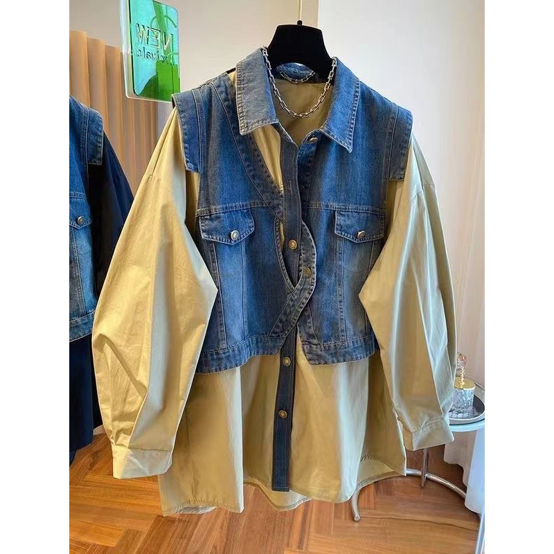 Set áo gile + sơ mi có bigsize