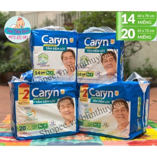 Tấm đệm lót Caryn siêu thấm và mỏng nhẹ 20 miếng,14 miếng