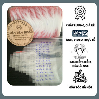 1KG Túi zip chỉ đỏ đựng đồ ăn, quần áo, trang sức, sách vở, phụ tkieenj tiện dùng đủ size 00-12 tientienshop
