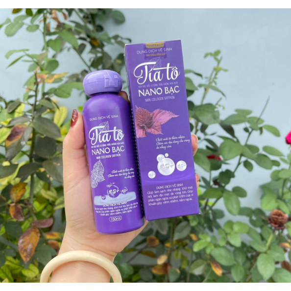 Dung dịch Tía Tô Nano bạc 150ml vệ sinh nam nữ khử mùi hôi, giữ mùi thơm vùng kín Lybyn