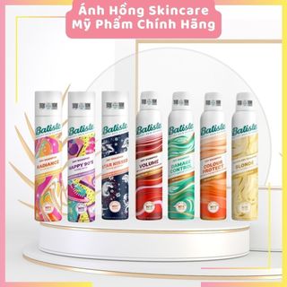 Dầu Gội Khô Batiste Dry Shampoo 200ml Hết Ngứa, Hết Bết Dính Tóc Bồng Bềnh Tức Thì