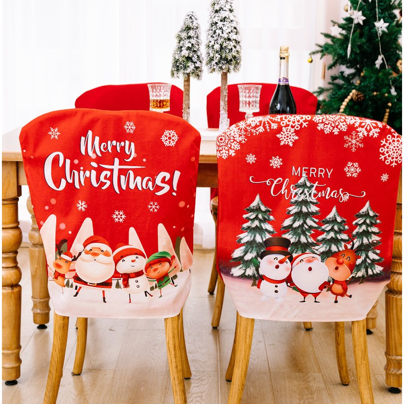 Tấm Phủ Bọc Lưng Ghế Hiện Đại Trang Trí Noel Giáng Sinh N22,N23, N37
