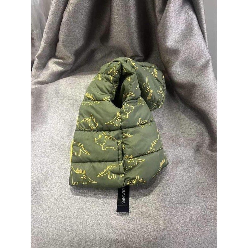 Áo khoác Gile lót nỉ hình khủng long Dư Xịn